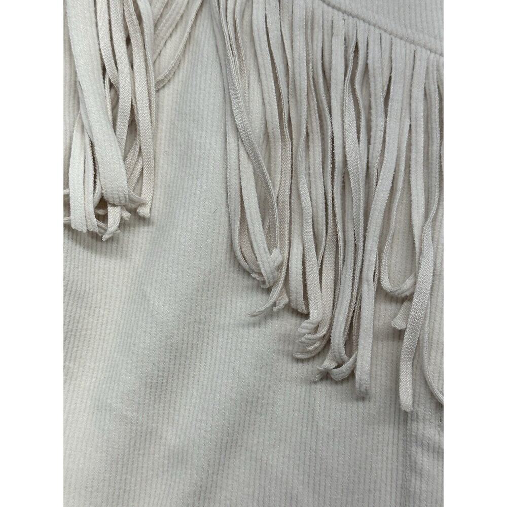 ALLIE ROSE Shacket Womens Small JACKET Cream Tassels Western Cowgirl Concert - Picture 3 of 10